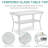 Winston Porter 4 Pieces Outdoor Wicker Patio Conversation Sets With Glider Loveseat, 2 Chairs With Coffee Table Wicker Rocking Chair Set, Patio Furniture Set With Thickened Cushions, White Wicker-1579511181