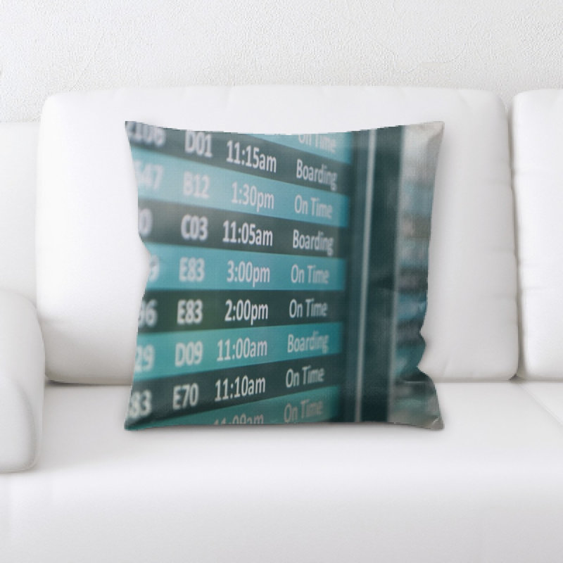 Coussin décoratif aéroportuaire