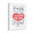 Clean Heart O God Psalm 51:10 - Wrapped Canvas Print