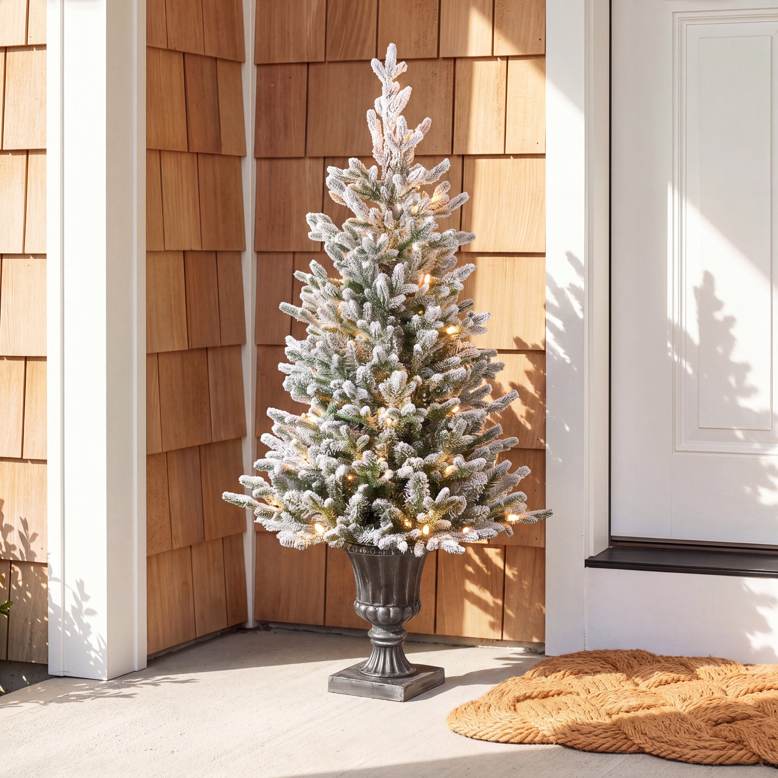 4' Pre-Lit Fir Christmas Tree