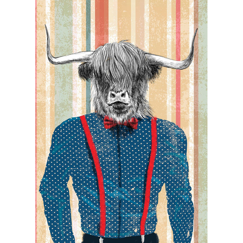 Rough Guy by Matt Spencer - Wrapped Canvas Print, 70cm H x 50cm W x 4cm D