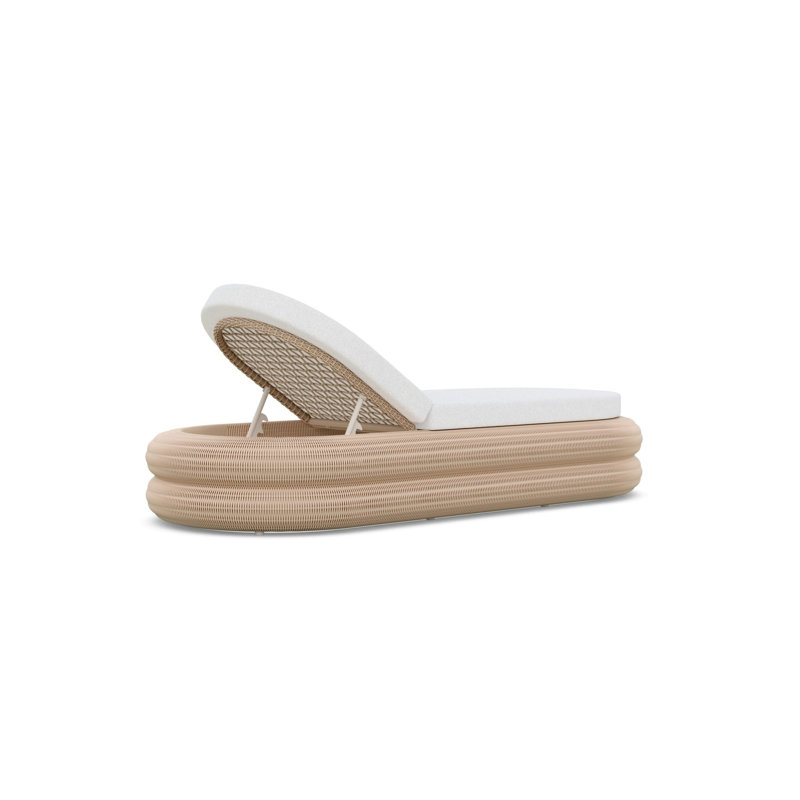 Texoma 85.63" Long Reclining Single Chaise with Cushions
