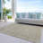 Felissae Tan Washable Indoor-Outdoor Rug - LOOMLAN-435554693