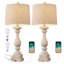 Lampe de table USB en résine Byrine