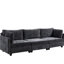 Canapé confortable en chenille 3 - rempli de matériaux de qualité en tissu 108,77 x 32,83 po-223767697