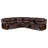 Dark Brown Power Reclining Sectional Sofa