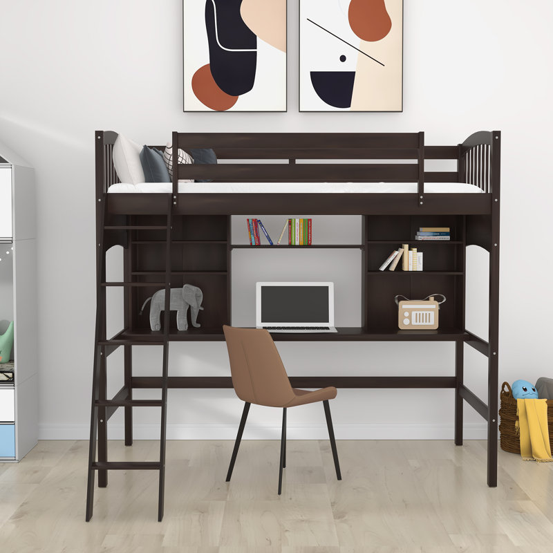 Lit mezzanine simple Hauck Kids, Espresso