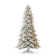 Herolinda Easy Set-Up Pre-Lit Flocked Artificial Fir Christmas Tree