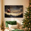 «Warm Lantern Carols at Midnight», toile tendue avec châssis de qualité supérieure-599087375