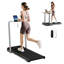 Folding Treadmill with Incline for Home Office 2.0HP Silver Tone