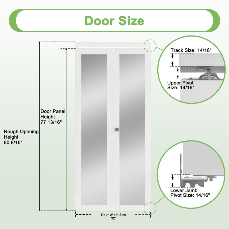 Portes pivotantes françaises ou en bois manufacturé à noyau solide en bois forgé avec trousse de quincaillerie, 32 po x 80 po