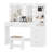 Freman Vanity Table Set, Makeup Vanity Desk with Lights and Mirror, Dressing Table-1999679359