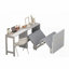 Lit simple escamotable avec bureau réglable et amp; Coussin pliable, gris - aucun sommier requis, robuste Durable pour les petits espaces-1139872424