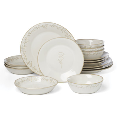 Homespun 16 Piece Dinnerware Set