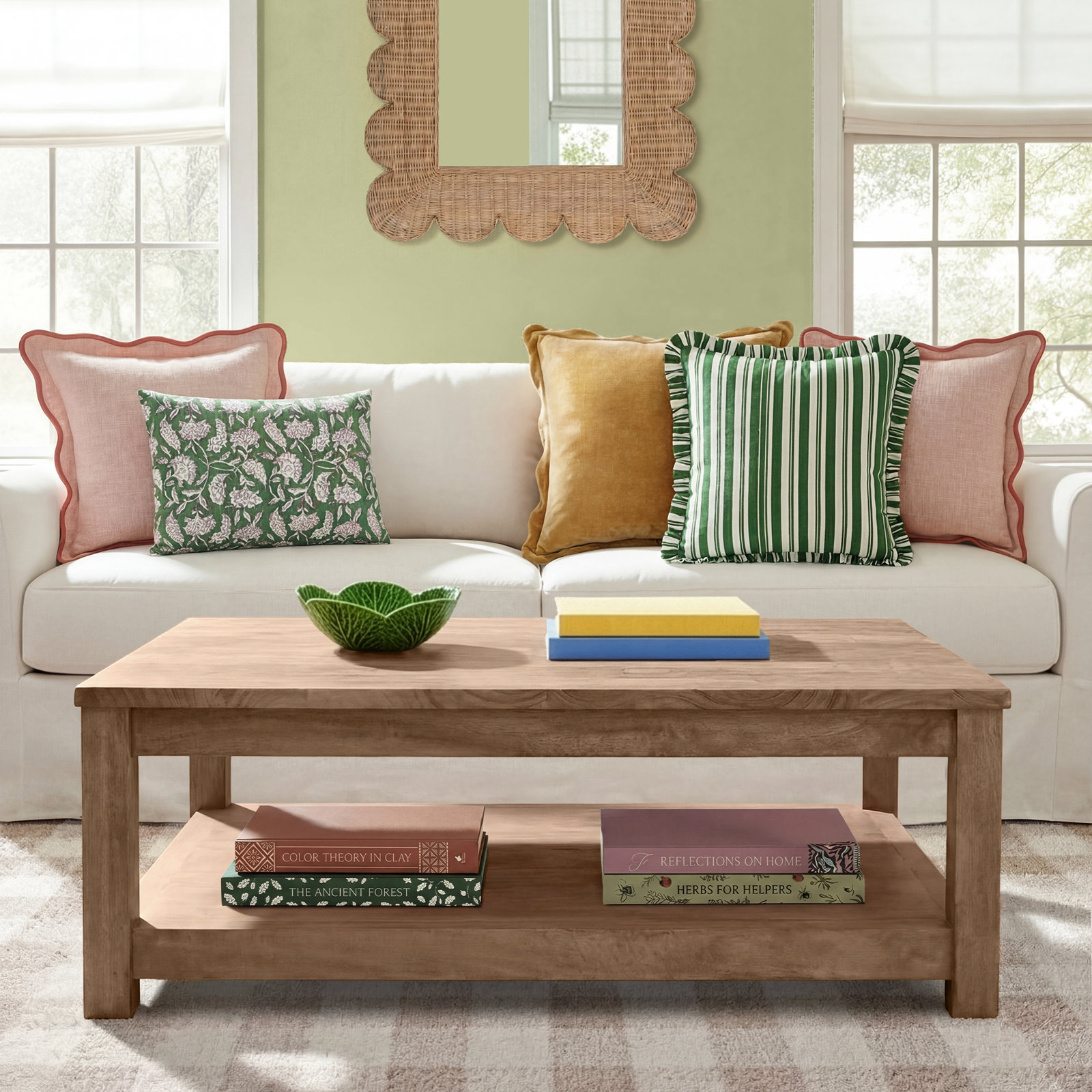 Eugen 45"Solid Wood Coffee Table