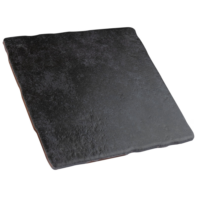 Costa 8" x 8" Ceramic Wall & Floor Tile, Grafito