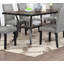 Table de salle à manger rectangulaire avec étagère de rangement, table de cuisine