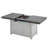Extendable Rectangle Aluminum Alloy Fire Pit Table