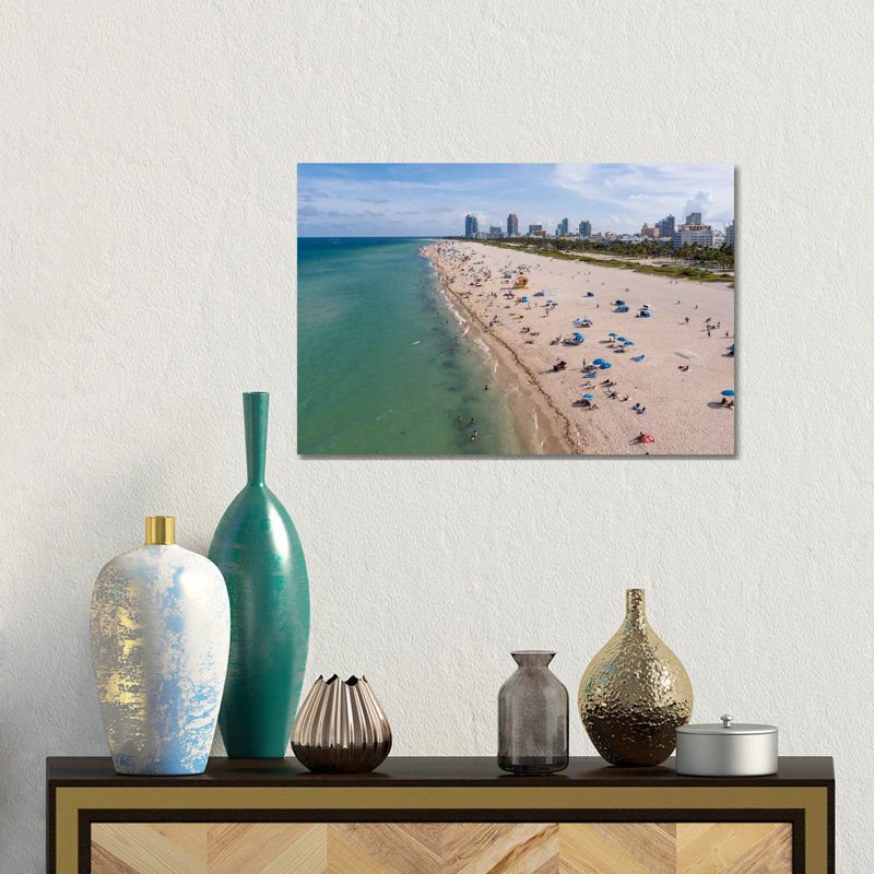 South Beach, Miami 1 Piece Wall Art on Canvas, 30.48 cm H x 45.72 cm W, Canvas