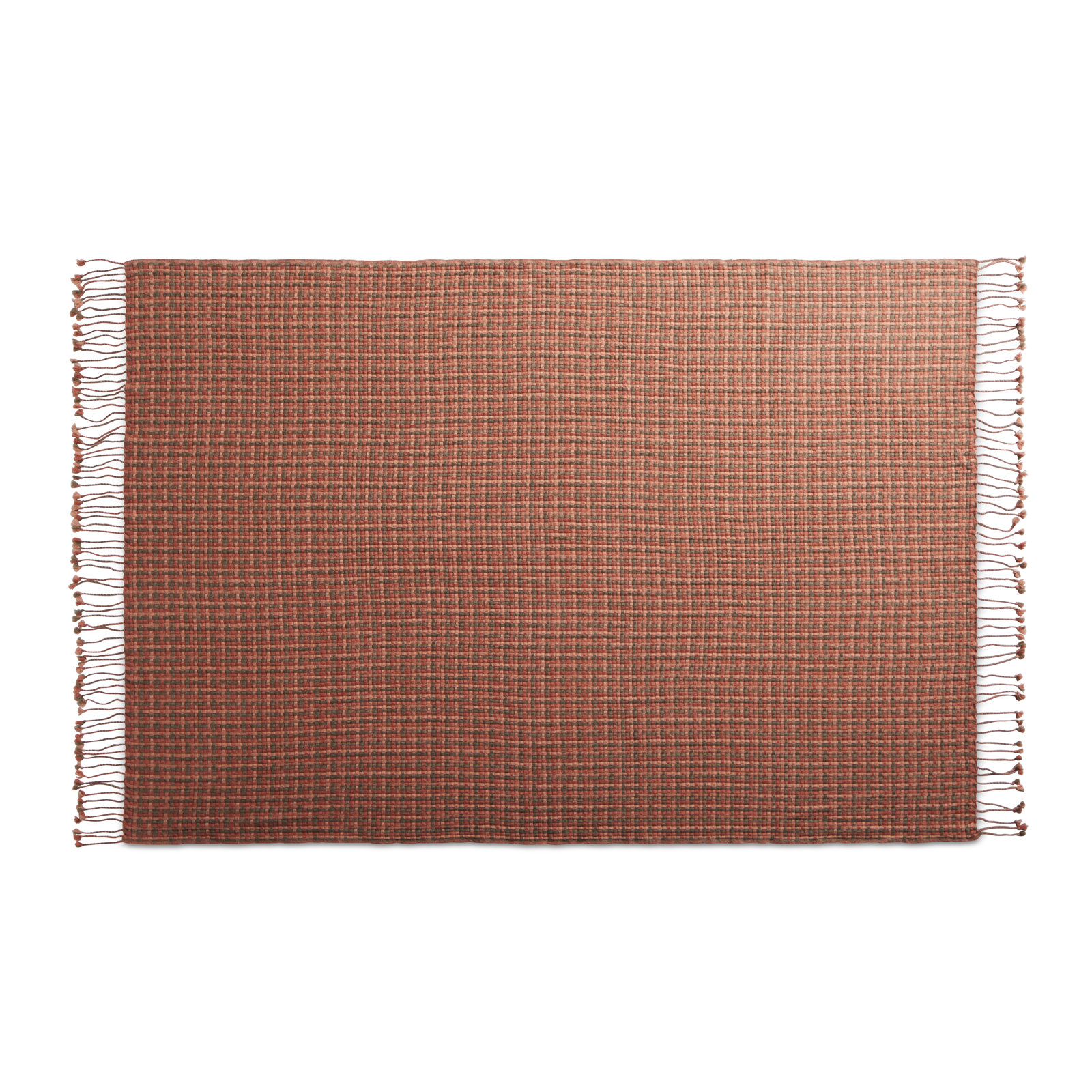 Chaperone Hand Woven Throw Blanket, Orange