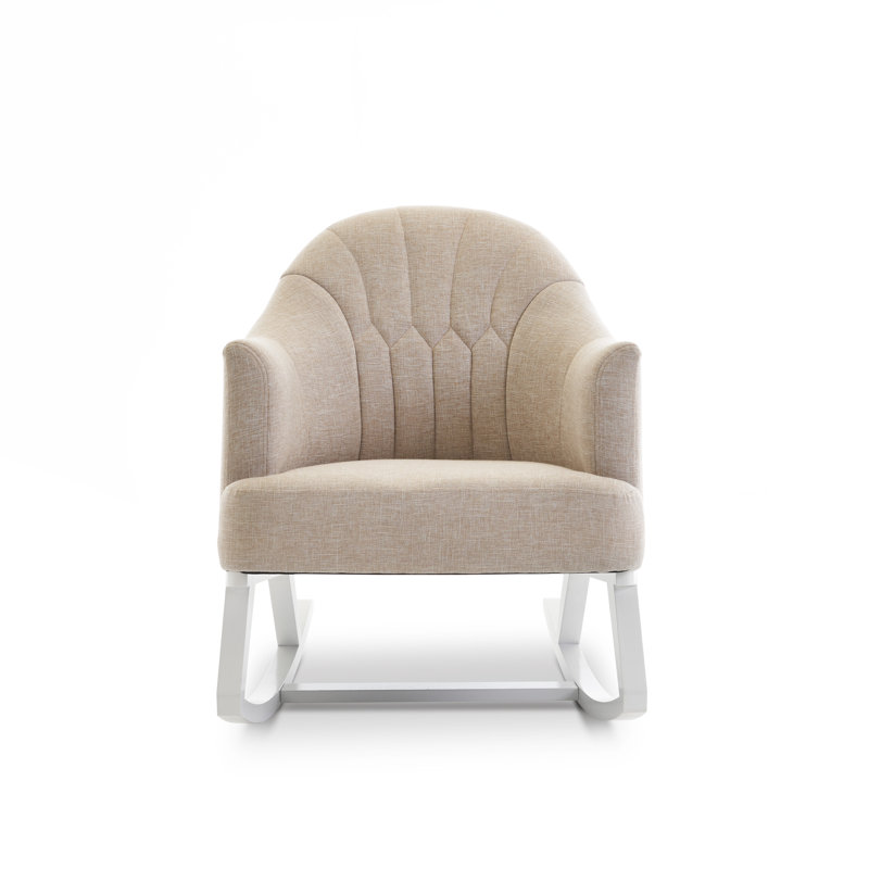 Round Back Rocking Chair, Oatmeal