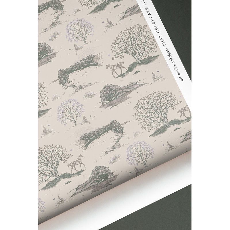Toile de campagne - Danielle Demers Studio, Beige/vert