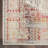 Asuna Kira Oriental Machine Made Polypropylene Area Rug in Ivory/Red/Gray-312980373