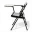 Chaise pliante en métal avec accoudoirs tablette Bernadine, paquet de 2