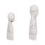 Marble Embrace Sculpture, Modern White Home Accent, Decorative Object for Contemporary Spaces, 8"H – Embracing Couple