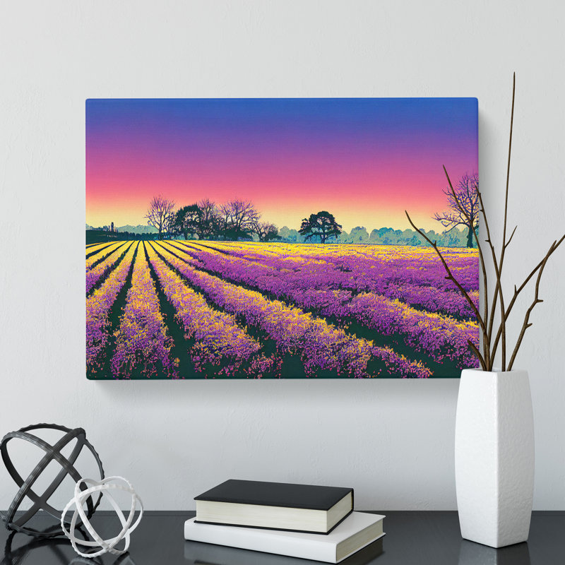 Pure Bluebell Field - Wrapped Canvas