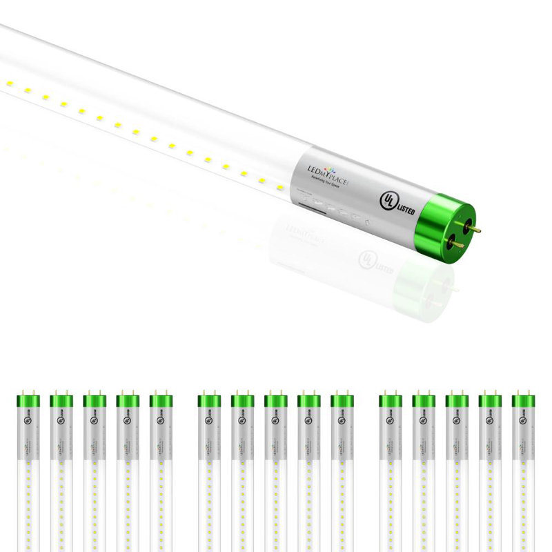 18 watts (équivalent à 50 watts), ampoule à DEL T8 non-à intensité variable, culot G13/à deux broches, 6 500 K