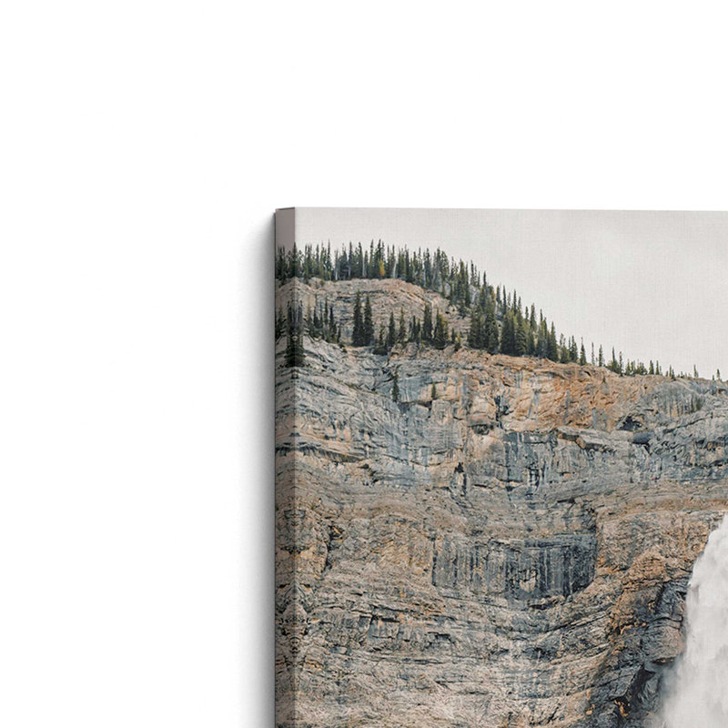 Impression sur toile, cascade de montagne, H 60 po x l 40 po