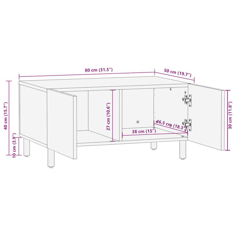 Foss Coffee Table with Storage