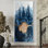 Genva, forêt, verre, veine de cristal III - forêt, art encadré