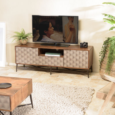 Carnlea Unfinished TV Stand for TVs up to 58"