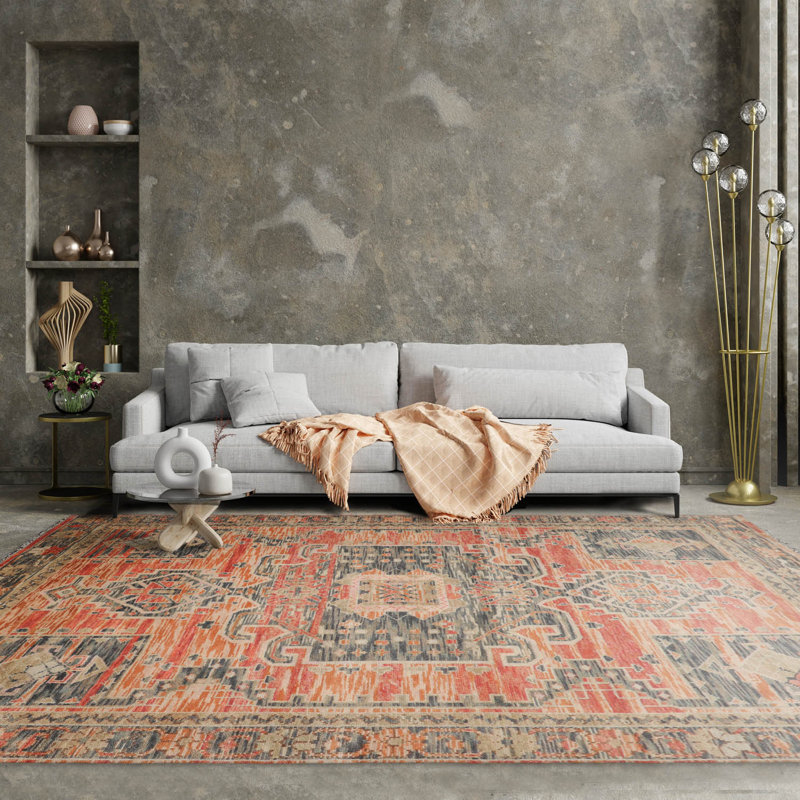 Hand Woven Wool Oriental Area Rug, Rectangle 7'11" x 9'11"