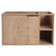 Meuble-lavabo de salle de bain 30 po, porte à fermeture douce, couleur chêne imitation, look moderne, armoire 1 porte, 2 tablettes, contreplaqué, chêne, moderne, armoire