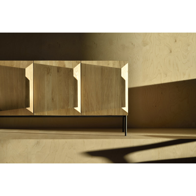 Stairs 59.1'' W Solid Wood Sideboard