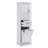 Soft - Close Hinges 80Lbs Capacity Tall Cabinet With Tilt Out Compartment, Adjustable Shelves, Aluminum Alloy Handles For Bathroom, Laundry Room And Home. Gray Rectangle 2 Drawers, 1 Door, Toppling-1240840335