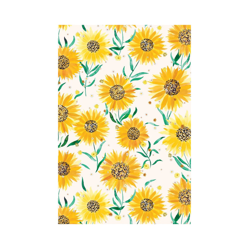 Summer Floral Sunflowers Cozy - Wrapped Canvas Painting 1 Piece Wrapped Canvas Painting, 66.04 cm H x 45.72 cm W