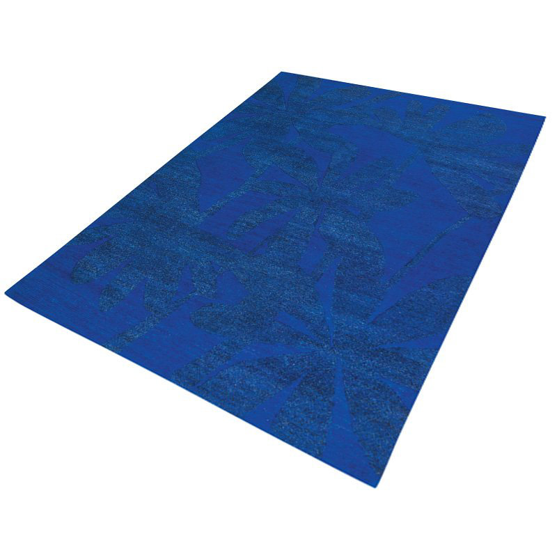 Paradise Floral Area Rug in Blue, Rectangle 8' x 10'