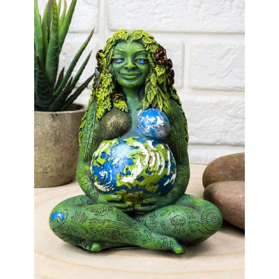 Statue Arlmont & Co. Millennial Gaia, mère de la Terre, déesse de la nature, Te Fiti