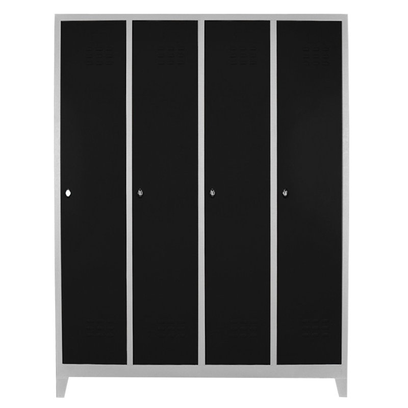 Armoire de rangement Locker, H 72,8 po x l 50,4 po x P 14,6 po, Noir