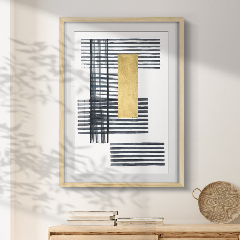 Boxed Plaid I -Framed Print