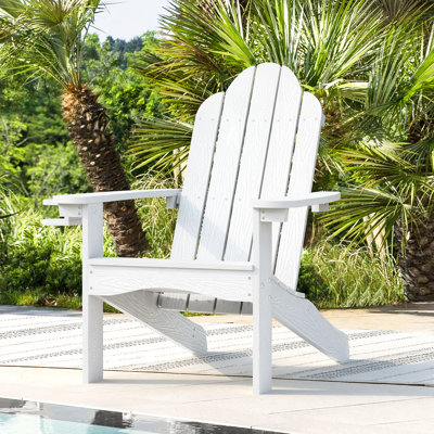 Roundup Plastic Adirondack Chair by Breakwater Bay
