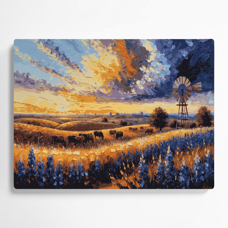 Art mural en métal «USA State Texas Brown»