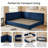 Modern Upholstered Daybed with Channel-Tufted Backrest, queen Size-65020318