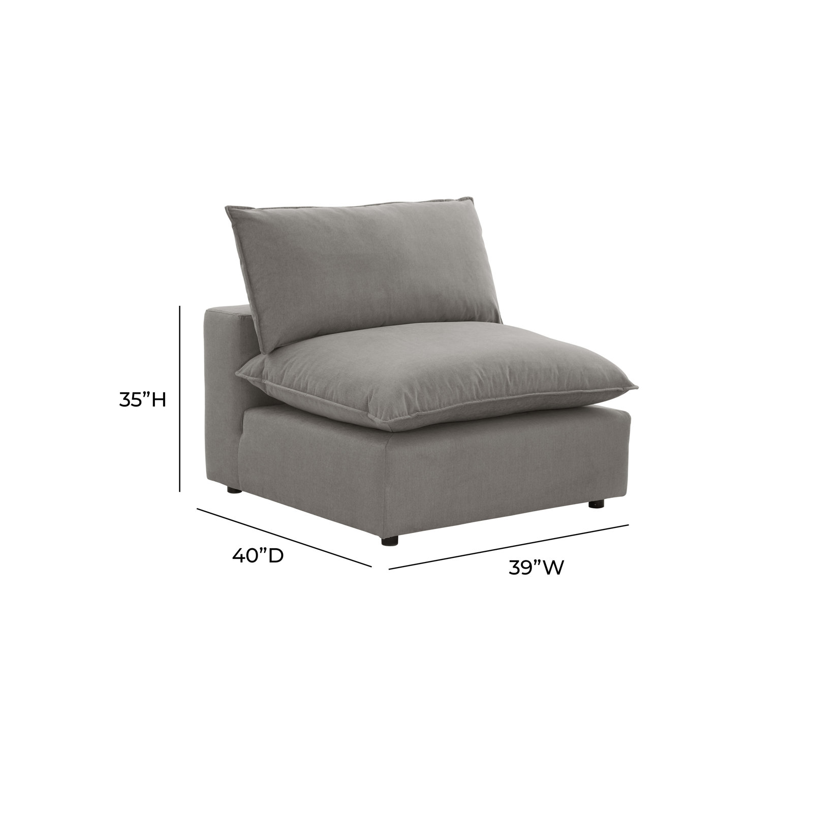 Ellaria Accent Chair, Light Gray
