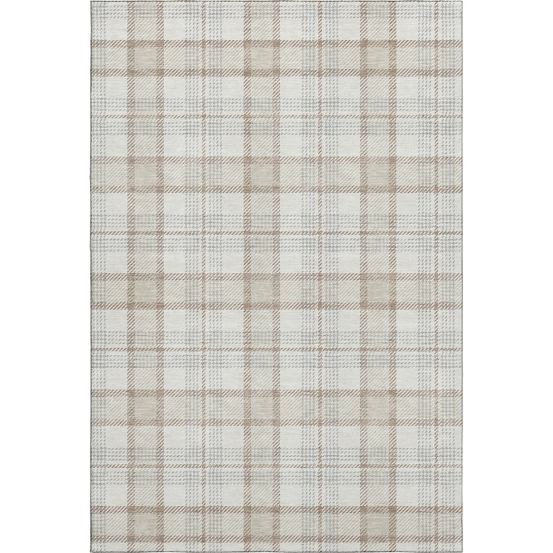 Tapis à carreaux Corum AMF1052 lavable à la machine de qualité supérieure, Rectangle 2 pi 6 po x 3 pi 10 po