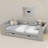 Aiham Twin Wooden bed with Shelves, Drawers and Built-In Charging Station-849595642